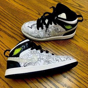 Air Jordan 1 Mid SE PS 'DIY' size Little Kids 13